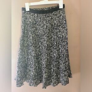 Banana Republic silk tea length skirt, lined